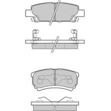 Mga 55295 Balata Fren Arka Mitsubishi Lancer 03-11-Outlander 03-10 4605A337