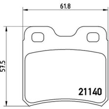 Valeo 670253 Arka Balata Vectra A Astra F Calibra A Kadett Esaab 900 1605728