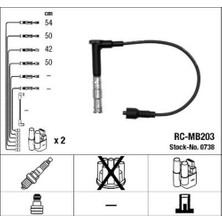 Ngk 0738 Ateşleme Kablosu Seti M111 W202 93-00 W124 93-95 S124 86-93 C124 93-96 1111500615