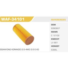 Winkel WAF-34101 Ssangyongkorando Ym Plastikli Hava FN3703