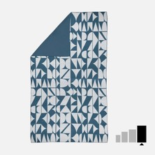 Nabaiji Mikrofiber Havlu - XL - Mavi Desenli - 110 × 175 cm