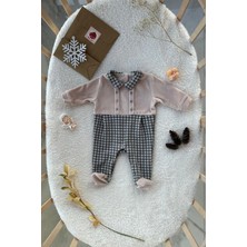 Cassiope Kareli Düğme Detaylı Tulum