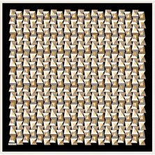 Armine Nostalji Tivil İpek Eşarp 8720 - 03 Siyah Karışık Desen