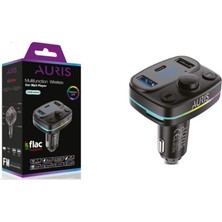 Aurıs Çakmaklığı Takılan 2 USB + 1 Type-C Girişli Mp3 Çalar Fm Adaptör Ü ( Transmıtter )