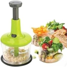 Doğrayıcı Manuel Üstten Basmalı El Rondosu - Çok Amaçlı Sebze ve Meyve Doğrama Makinesi