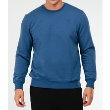 Mavi Regular Pamuklu Bisiklet Yaka Basic Erkek Sweatshirt