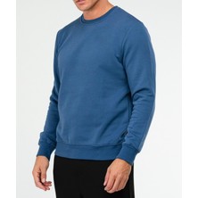 Mavi Regular Pamuklu Bisiklet Yaka Basic Erkek Sweatshirt