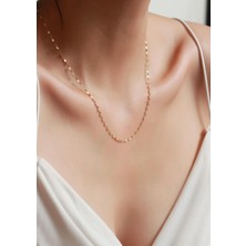 Bayar Gold 14 Ayar Altın Aynalı Zincir Kolye 1.5 mm