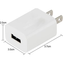 STC-A18A USB 5V 1A Erkek Amerikan Fiş Duvar Adaptör 2li Paket