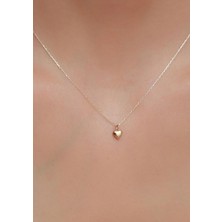 Bayar Gold 14 Ayar Altın Mini Kalp Kolye