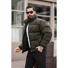 Rhones Erkek Dik Yaka Kışlık Flok Mont