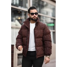 Rhones Erkek Dik Yaka Kışlık Flok Mont