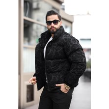 Rhones Erkek Dik Yaka Kışlık Flok Mont