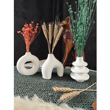 Minimal 3’lü Dekoratif Vazo Set,biblo,minyatür