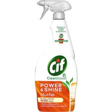 Cif Power Shine Cleanboost Sprey Temizleyici Mutfak Için Temizleyici ve Yağ Çözücü 750 ml