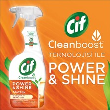 Cif Power Shine Cleanboost Sprey Temizleyici Mutfak Için Temizleyici ve Yağ Çözücü 750 ml