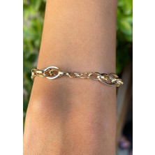 Bayar Gold 14 Ayar Altın Günlük Hollow Bileklik