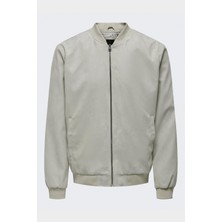 Onslucas Fake Suede Bomber Otw Erkek Mavi Mont - 22027463