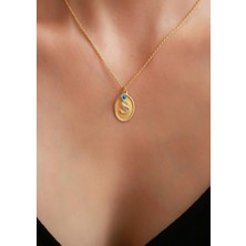 Bayar Gold 14 Ayar Altın S Harf Nostaljik Kolye