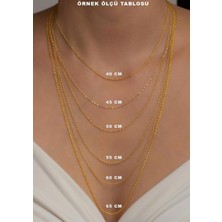 Bayar Gold 14 Ayar Altın S Harfli Soft Kolye