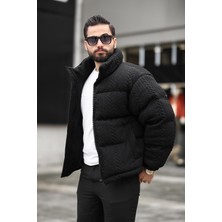 Rhones Erkek Dik Yaka Kışlık Örme Mont