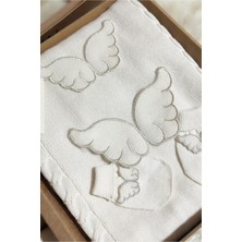 Juniba Kids Angel Kız Bebek Ekru Premium Melek Kanadı Detaylı Triko 6'lı Set