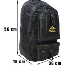 Season Mountaıner Dağcı Sırt Çantası,kalın Kumaş,45 Litre Hacim,(Siyah)
