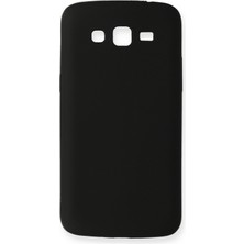 Samsung Galaxy Grand 2 Için Uyumlu Kılıf Yumuaşk Renkli Esnek Premium Rubber Silikon - Siyah