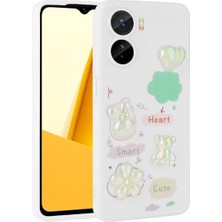 Vivo Y16 Için Uyumlu Kılıf Kabartma Figürlü Parlak Toys Silikon Kapak