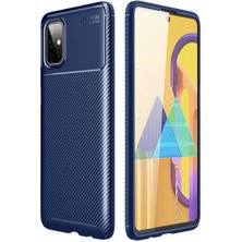 Samsung Galaxy M51 Için Uyumlu Kılıf Karbon Tasarım Negro Kapak