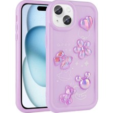 Apple iPhone 14 Plus Için Uyumlu Kılıf Kabartma Figürlü Parlak Toys Silikon Kapak