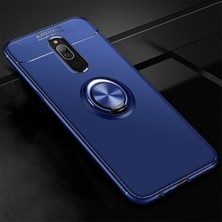 Xiaomi Redmi 8 Uyumlu Cep Telefonu Için Dönebilen Yüzüklü Standlı Silikon Ravel Kapak