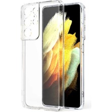 Samsung Galaxy S21 Ultra Için Uyumlu Şeffaf Kılıf Renksiz Ince Yumuşak Kapak Süper Silikon