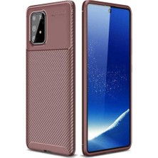 Samsung Galaxy A91 (S10 Lite) Için Uyumlu Kılıf Karbon Tasarım Negro Kapak