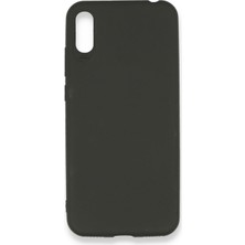 Xiaomi Redmi 7A Için Uyumlu Kılıf Yumuaşk Renkli Esnek Premium Rubber Silikon - Siyah