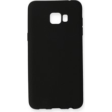 Samsung Galaxy C5 Pro Için Uyumlu Kılıf Yumuaşk Renkli Esnek Premium Rubber Silikon - Siyah