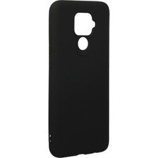 Huawei Mate 30 Lite Için Uyumlu Kılıf Yumuaşk Renkli Esnek Premium Rubber Silikon - Siyah
