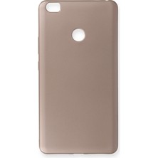 Xiaomi Mi Max Için Uyumlu Kılıf Yumuaşk Renkli Esnek Premium Rubber Silikon - Rose Gold