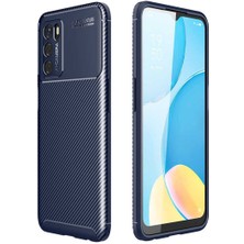 Oppo A16 Için Uyumlu Kılıf Karbon Tasarım Negro Kapak