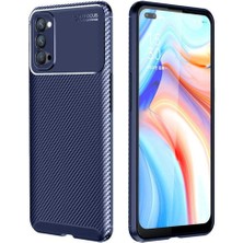 Oppo Reno 4 Için Uyumlu Kılıf Karbon Tasarım Negro Kapak