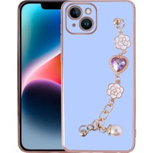 Apple iPhone 15 Plus Için Uyumlu Kılıf El Tutamaçlı Kamera Korumalı Taka Silikon Kapak