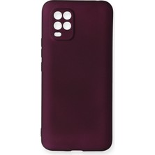 Xiaomi Mi 10 Lite Için Uyumlu Kılıf Yumuaşk Renkli Esnek Premium Rubber Silikon - Mürdüm