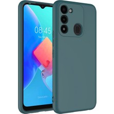 Tecno Spark 8c Için Uyumlu Kılıf Içi Kadifeli Esnek Yumuşak Renkli Dışı Silikon Lansman Kapak