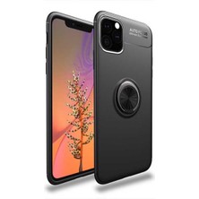 Apple Iphone 11 Pro Için Uyumlu Kılıf Dönebilen Yüzüklü Standlı Silikon Ravel Kapak