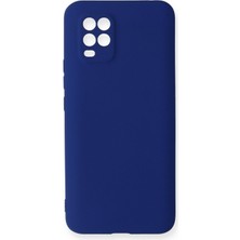 Xiaomi Mi 10 Lite Için Uyumlu Kılıf Yumuaşk Renkli Esnek Premium Rubber Silikon - Lacivert