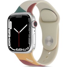 Apple Watch 7 45MM Için Uyumlu Krd-62 Silikon Kordon Takıp Çıkartılan Çıkartılabilen Kayış
