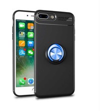 Apple Iphone 8 Plus Için Uyumlu Kılıf Dönebilen Yüzüklü Standlı Silikon Ravel Kapak