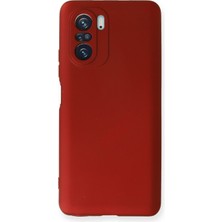 Xiaomi Mi 11I Için Uyumlu Kılıf Yumuaşk Renkli Esnek Premium Rubber Silikon - Kırmızı