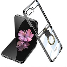 Samsung Galaxy Z Flip 6 Için Uyumlu Kılıf Yüzüklü Kıpta Kapak