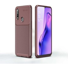 Oppo A31 Için Uyumlu Kılıf Karbon Tasarım Negro Kapak